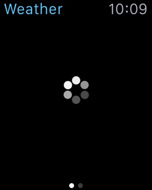 App Loading on Apple Watch (1st generation) 42mm running watchOS 1.0.1