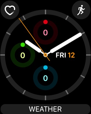 Activity Analog Individual on Apple Watch Series 3 (42mm) running watchOS 4.3.1