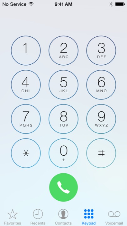 Phone Keypad Empty on iPhone 5S + iPhone 5C running iOS 7.1.1