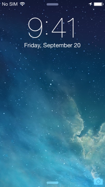 Lock Screen on iPhone 5S + iPhone 5C running iOS 7.1.1