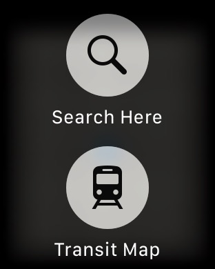 Maps Force Touch on Apple Watch Series 3 (42mm) running watchOS 4.3.1