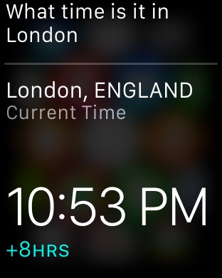 Siri Request on Apple Watch (1st generation) 42mm running watchOS 1.0.1