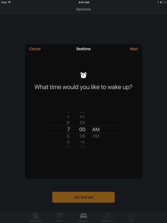 Bedtime 1 on iPad (5th generation) + iPad mini 4 running iOS 10.3.3