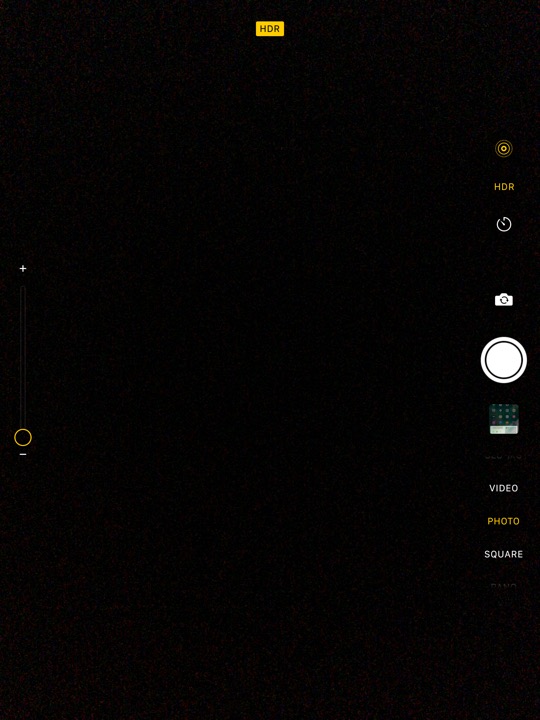 Camera on iPad (5th generation) + iPad mini 4 running iOS 10.3.3