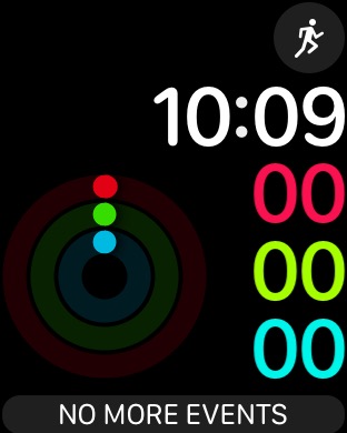 Activity Analog Digital on Apple Watch Series 3 (42mm) running watchOS 4.3.1
