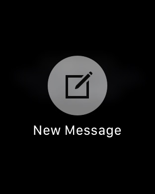 Messages Force Touch on Apple Watch Series 3 (42mm) running watchOS 4.3.1