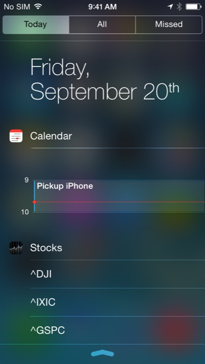 Today on iPhone 5S + iPhone 5C running iOS 7.1.1