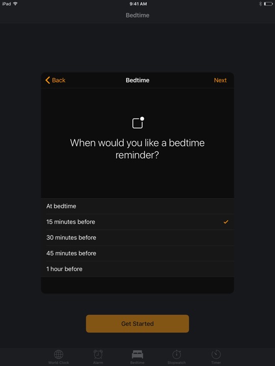 Bedtime 4 on iPad (5th generation) + iPad mini 4 running iOS 10.3.3