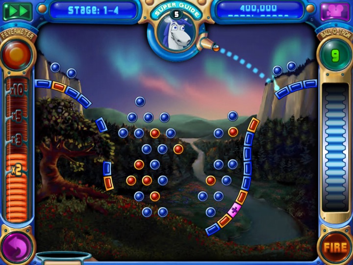 Peggle HD on iPad (4th generation) running iOS 6.0.1