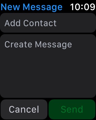 Messages New on Apple Watch Series 3 (42mm) running watchOS 4.3.1