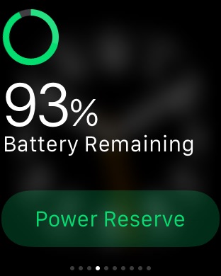 Battery Glance on Apple Watch (1st generation) 42mm running watchOS 1.0.1