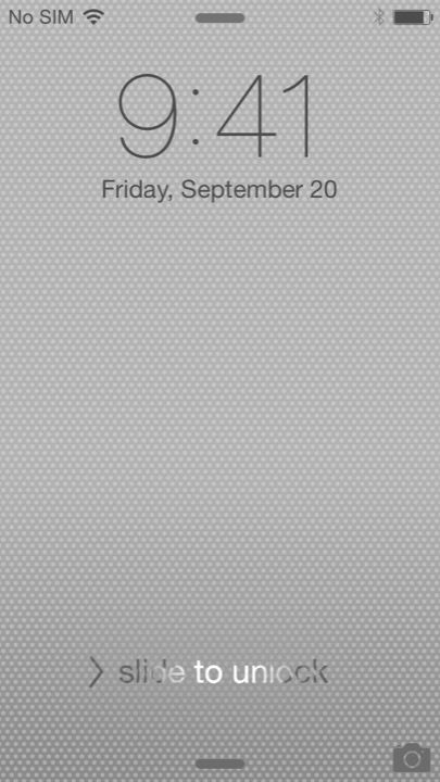 5C White Lock Screen on iPhone 5S + iPhone 5C running iOS 7.1.1