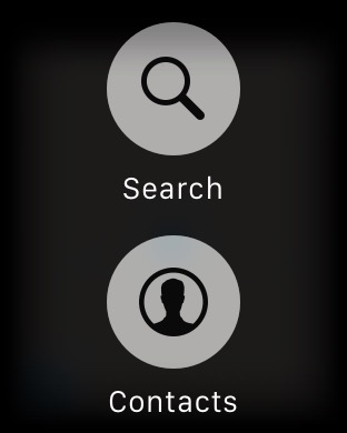 Maps Options on Apple Watch (1st generation) 42mm running watchOS 1.0.1