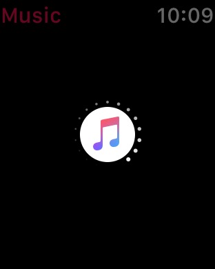 Music Loading on Apple Watch Series 3 (42mm) running watchOS 4.3.1
