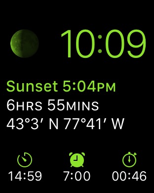 Modular – Sport Green on Apple Watch (1st generation) 42mm running watchOS 1.0.1