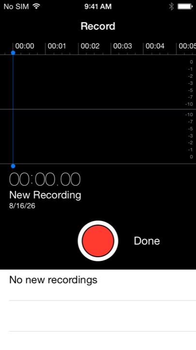Voice Memos on iPhone 5S + iPhone 5C running iOS 7.1.1