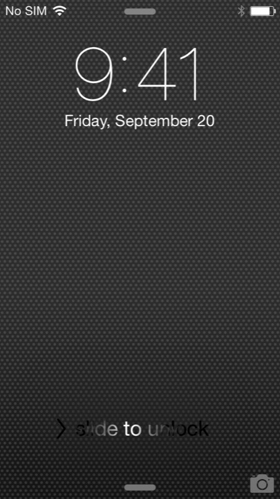 5C Black Lock Screen on iPhone 5S + iPhone 5C running iOS 7.1.1