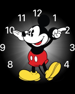 Mickey – Watch Classic Buckle Black on Apple Watch (1st generation) 42mm running watchOS 1.0.1