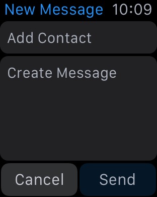 New Message on Apple Watch (1st generation) 42mm running watchOS 1.0.1