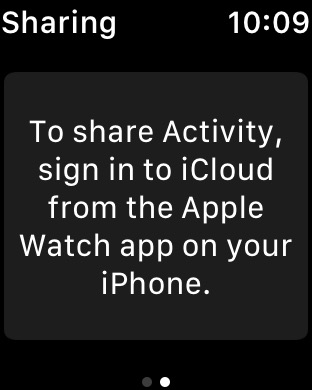 Activity Sharing on Apple Watch Series 3 (42mm) running watchOS 4.3.1