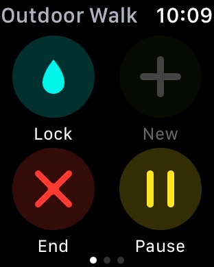 Workout Options on Apple Watch Series 3 (42mm) running watchOS 4.3.1