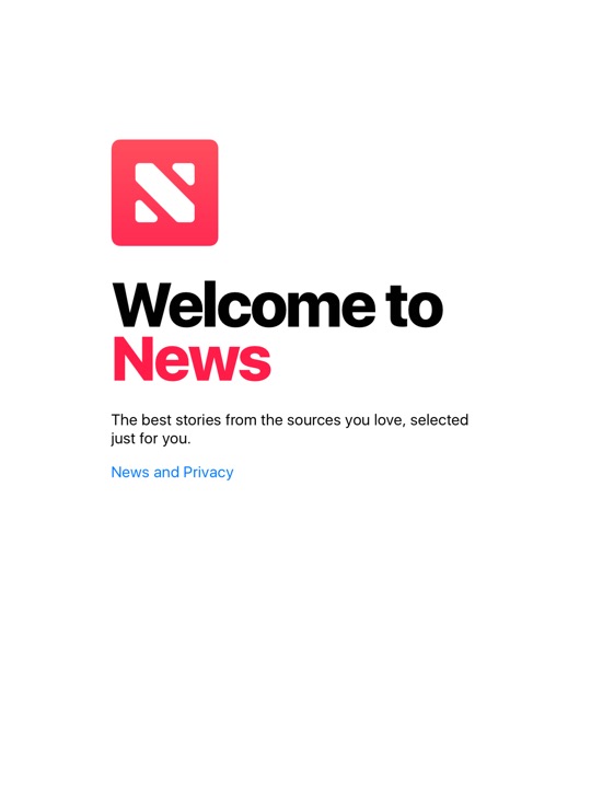 News Welcome on iPad (5th generation) + iPad mini 4 running iOS 10.3.3