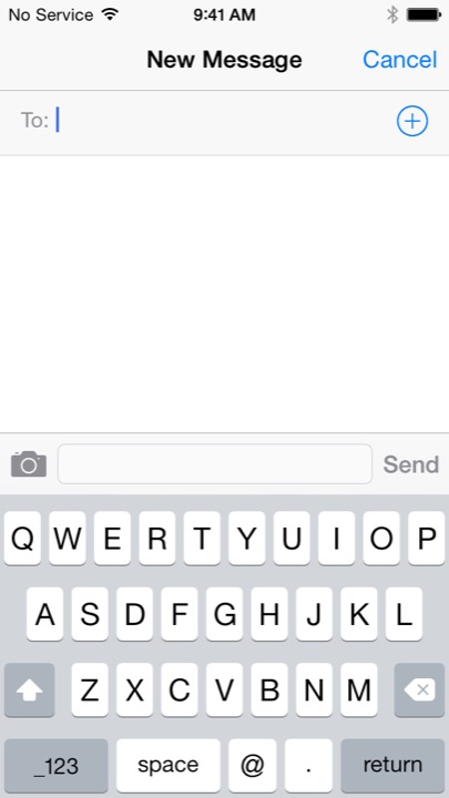 New Message on iPhone 5S + iPhone 5C running iOS 7.1.1