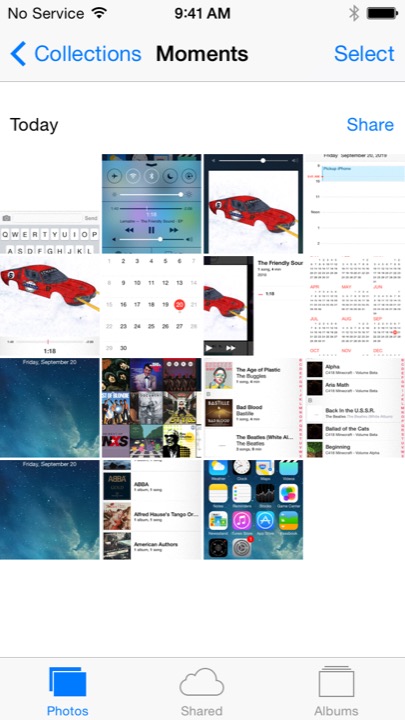 Photos on iPhone 5S + iPhone 5C running iOS 7.1.1