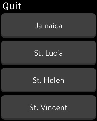 Trivia Crack on Apple Watch (1st generation) 42mm running watchOS 1.0.1