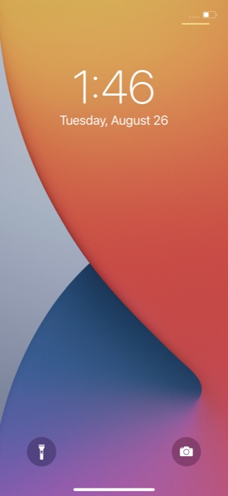 Lock Screen Light on iPhone 12 + iPhone 12 Pro running iOS 14