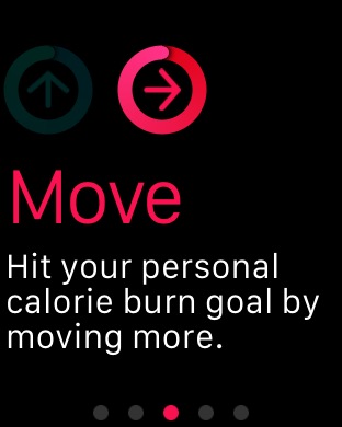 Activity Setup Move on Apple Watch (1st generation) 42mm running watchOS 1.0.1