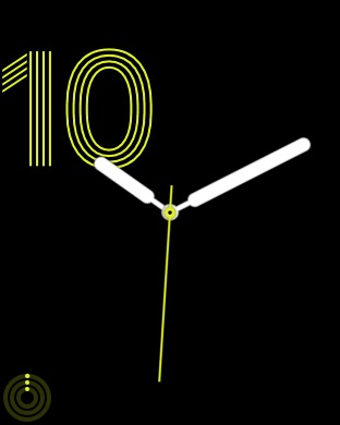 Numerals on Apple Watch Series 3 (42mm) running watchOS 4.3.1