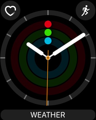 Activity Analog Full on Apple Watch Series 3 (42mm) running watchOS 4.3.1
