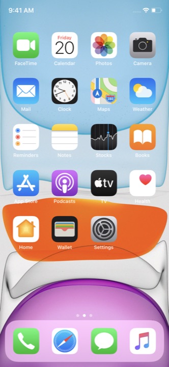 Home Screen Light on iPhone 11 running iOS 13.5.1