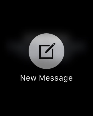 Messages Options on Apple Watch (1st generation) 42mm running watchOS 1.0.1